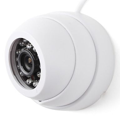 24 LEDs IR cctv segurança cúpula de câmera 3,6 milímet
