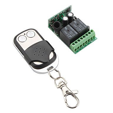 2-canal receptor do controle remoto e metal 2-tecla do